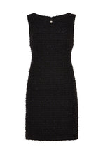 Load image into Gallery viewer, PRE-ORDER: Black Sleeveless Tweed Dress
